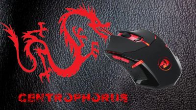 Лот: 6820266. Фото: 1. мышь Redragon Centrophorus Black-Red... Клавиатуры и мыши