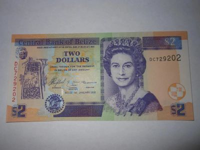 Лот: 5310202. Фото: 1. Белиз 2 доллара идеал. Америка