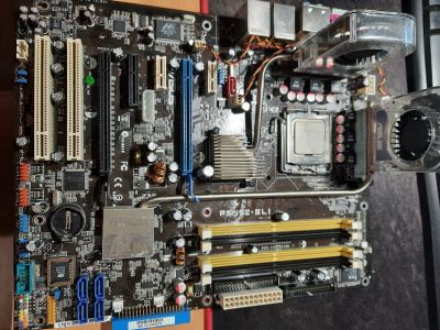 Лот: 17078213. Фото: 1. Материнская плата ASUS P5N32-SLI... Материнские платы