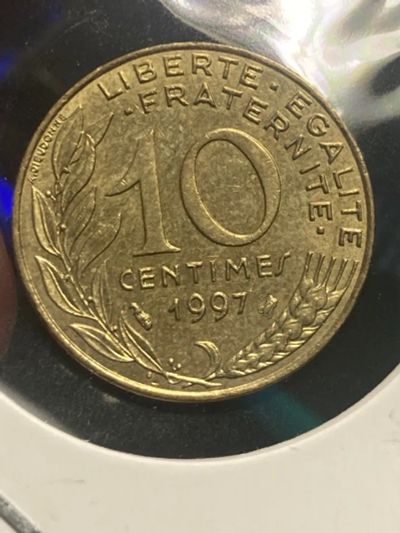 Лот: 19816563. Фото: 1. Франция 10 сантимов, 1997. Европа