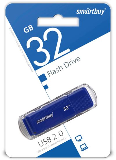 Лот: 24949220. Фото: 1. Флеш-накопитель USB2.0 32Gb SmartBuy... USB-флеш карты