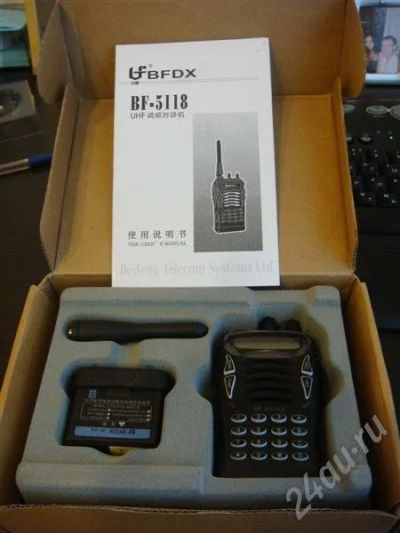 Лот: 345462. Фото: 1. Портативная рация BFDXBF-5118. Рации, радиостанции