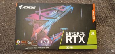 Лот: 17581653. Фото: 1. rtx 3070 aorus master. Видеокарты