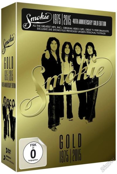 Лот: 5431068. Фото: 1. Smokie - Gold 1975-2015 (3DVD). Аудиозаписи