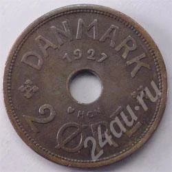 Лот: 239942. Фото: 1. Дания. 2 оре 1927г. Редкость!. Европа
