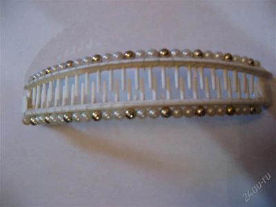 Лот: 1517743. Фото: 1. Заколка для длинных волос (белая... Заколки, вееры, расчёски