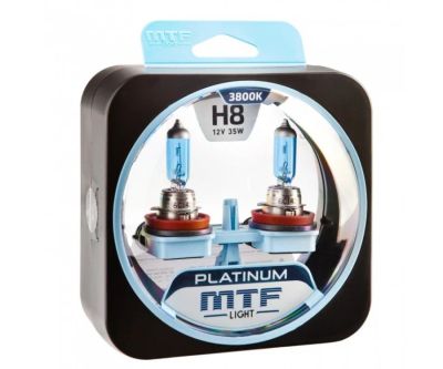 Лот: 14971443. Фото: 1. Галоген MTF набор H8 12V 35w Platinum... Оптика и освещение
