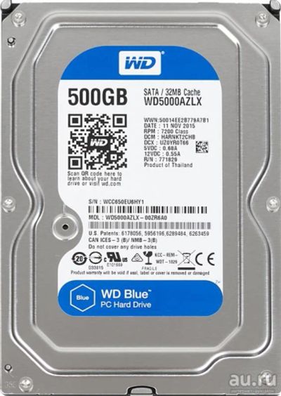 Лот: 17846797. Фото: 1. 3.5" 500Gb Western Digital WD5000AZLX. Жёсткие диски (HDD)