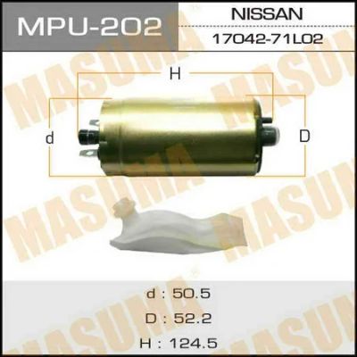 Лот: 18589335. Фото: 1. Бензонасос masuma nissan v2000-3000... Электрооборудование