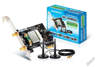 Лот: 4595335. Фото: 1. Gigabyte GC-WB150 Bluetooth 4... Сетевые карты