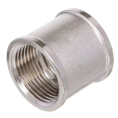Лот: 24096276. Фото: 1. Муфта 1" 1/2, никель, РосТурПласт. Фитинги, подводка