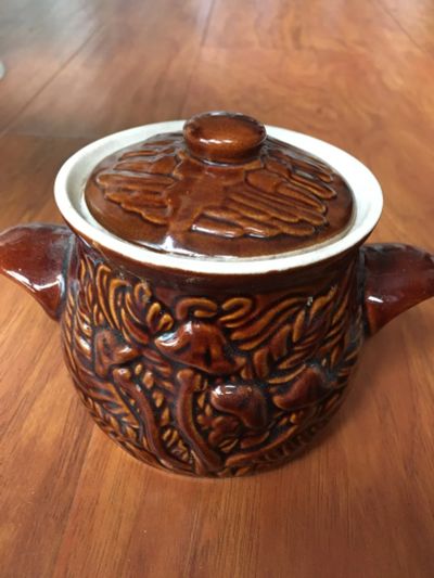 Лот: 25882490. Фото: 1. Горшочек высота 11 см диам 11... Формы для запекания, выпечки