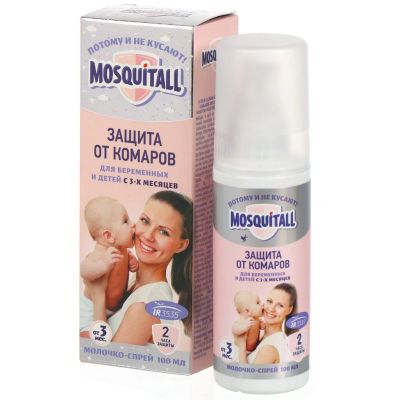 Лот: 24100500. Фото: 1. Репеллент от комаров, спрей, Mosquitall... Средства от насекомых и грызунов
