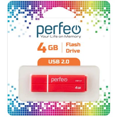 Лот: 24948360. Фото: 1. Флеш-накопитель USB2.0 4Gb Perfeo... USB-флеш карты