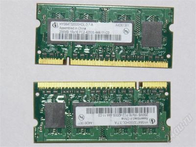 Лот: 224878. Фото: 1. память ddr-2 2x256mb для ноутбука. Оперативная память