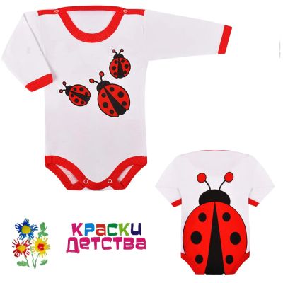 Лот: 4033746. Фото: 1. Боди "Божья коровка". Ползунки, распашонки, слипы