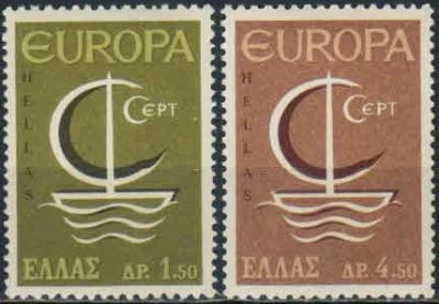 Лот: 18727654. Фото: 1. 1966. Греция. Марки Европы. Полная... Марки