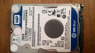 Лот: 7869584. Фото: 1. Жесткий диск 250GB Western Digital... Жёсткие диски (HDD)