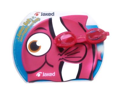 Лот: 4421446. Фото: 1. Набор детский очки + шапочка Jaked... Плавание