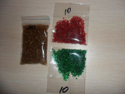 Лот: 10653851. Фото: 1. Бисер одним лотом ( 3 цвета ). Бисероплетение