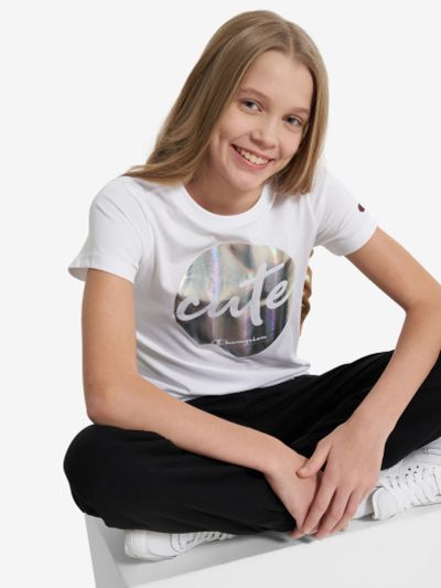 Лот: 24952732. Фото: 1. Футболка для девочек Champion... Другое (спортивная одежда)