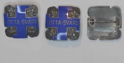 Лот: 18609142. Фото: 1. Знак Lotta Svärd Финляндия. Ag813... Памятные медали