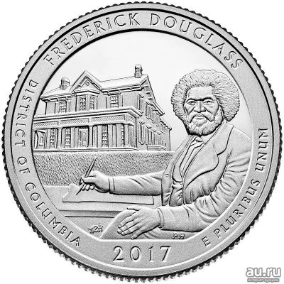 Лот: 10179215. Фото: 1. ?2017 год 25 центов Дуглас 37... Америка