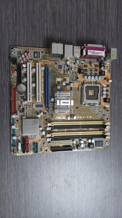 Лот: 18405652. Фото: 1. Материнская плата ASUS P5K-VM. Материнские платы
