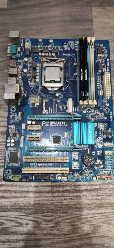 Лот: 15228688. Фото: 1. Материнская плата Gigabyte GA-Z77P-D... Материнские платы