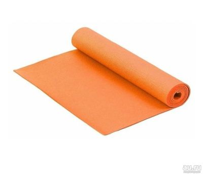 Лот: 15879872. Фото: 1. Коврик для йоги Larsen оранжевый. Спальные мешки, надувные кровати, коврики туристические