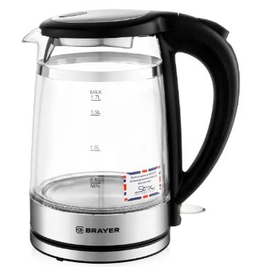 Лот: 20833851. Фото: 1. Чайник Brayer BR1062, 1,7л. 2200Вт. Чайники, кофемашины, кулеры
