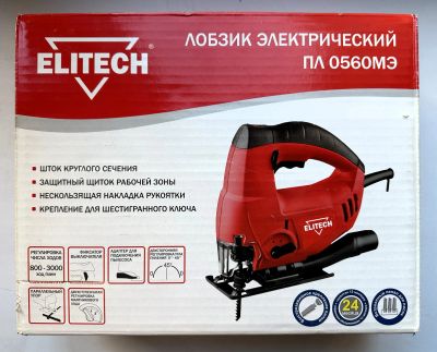 Лот: 24885711. Фото: 1. Лобзик электрический Elitech ПЛ... Электроинструмент