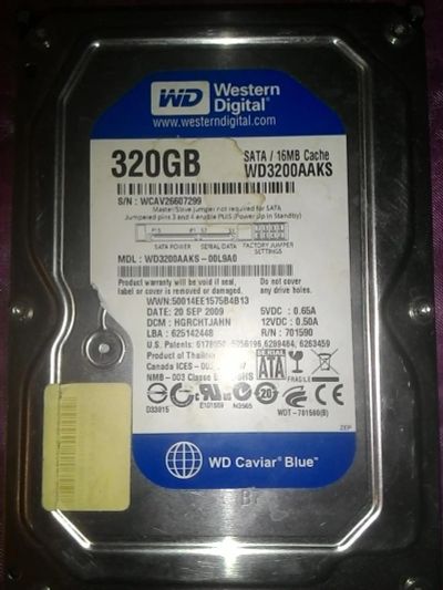 Лот: 8526431. Фото: 1. Western Digital WD3200AAKS. Жёсткие диски (HDD)
