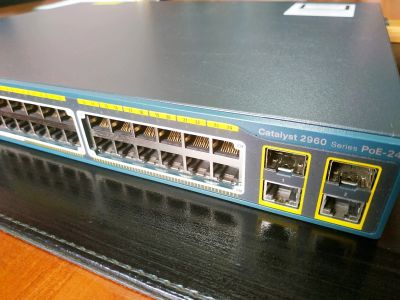 Лот: 13823023. Фото: 1. Коммутатор Cisco Catalyst WS-C2960-24PC-L... Коммутаторы