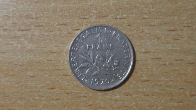 Лот: 19872666. Фото: 1. Франция 1 франк 1970. Европа
