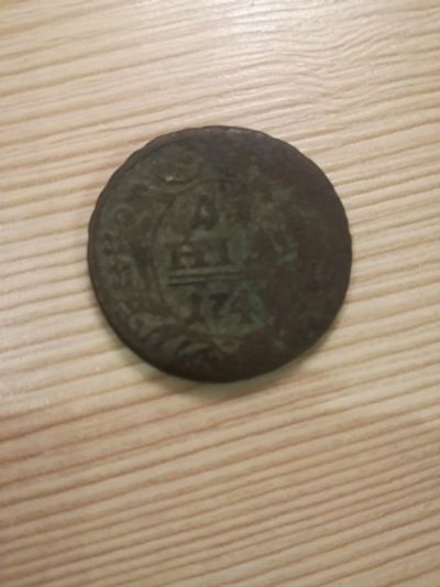Лот: 14857806. Фото: 1. Деньга 1741. Россия до 1917 года