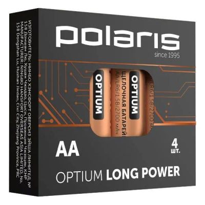 Лот: 25720999. Фото: 1. Батарейки Polaris Optium PB LR6... Батарейки, аккумуляторы, элементы питания