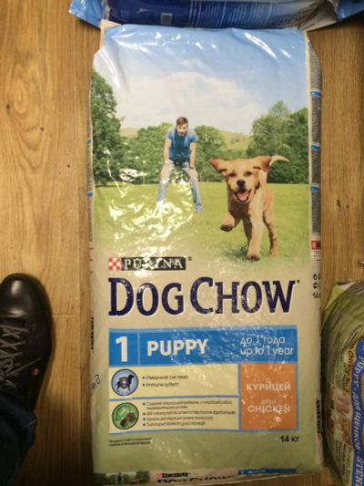Лот: 6646480. Фото: 1. Dog Chow Puppy для щенков с курицей... Корма