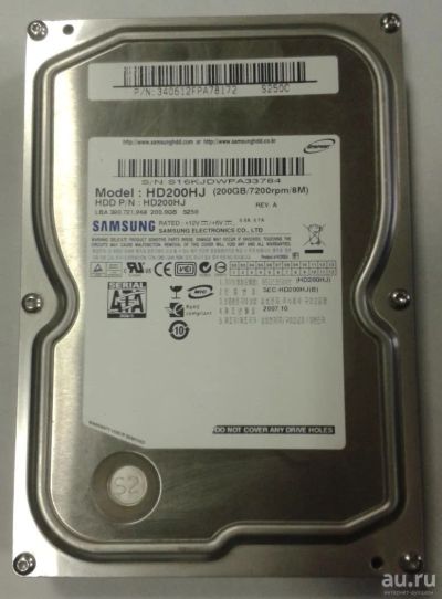 Лот: 17533677. Фото: 1. samsung hd200hj 200gb. Жёсткие диски (HDD)