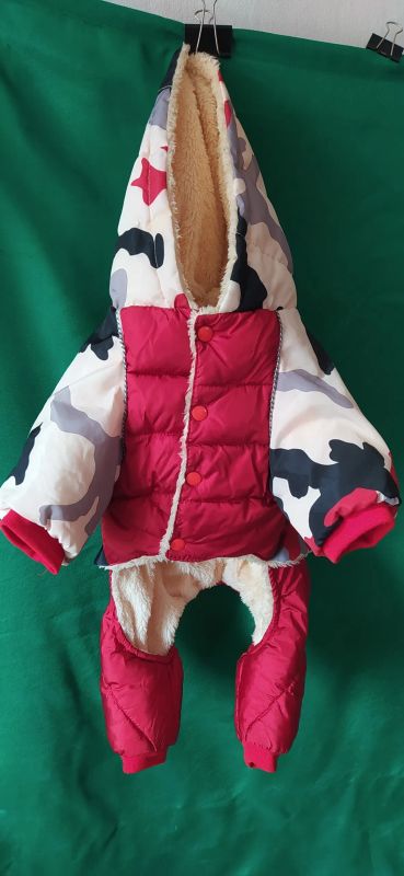 Лот: 20259559. Фото: 1. Зимний костюм для собаки. Ошейники, одежда, конное снаряжение