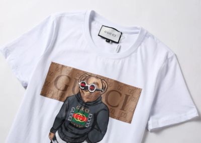 Лот: 25759496. Фото: 1. GUCCI Хлопковая футболка медведь... Футболки, топы и майки