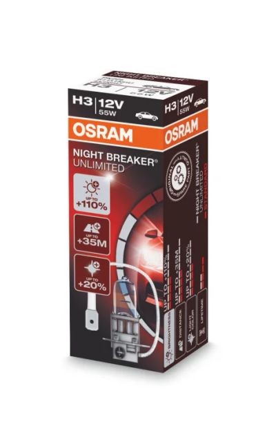Лот: 11304700. Фото: 1. Osram H3 Night Breaker Unlimited... Оптика и освещение