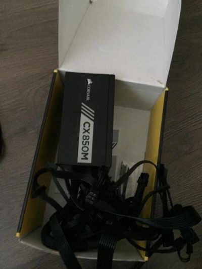 Лот: 15585291. Фото: 1. corsair cx850m 850w (гарантия... Корпуса, блоки питания