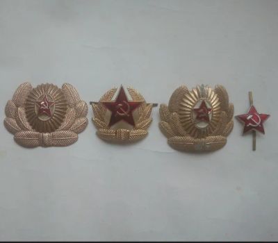 Лот: 24271983. Фото: 1. кокарды СССР 4 шт, коллекция. Обмундирование