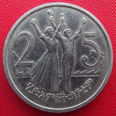 Лот: 1578365. Фото: 1. (№427) 25 центов 1969 (1977... Африка