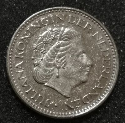 Лот: 23491762. Фото: 1. 1 гульден 1977 года. Нидерланды. Европа