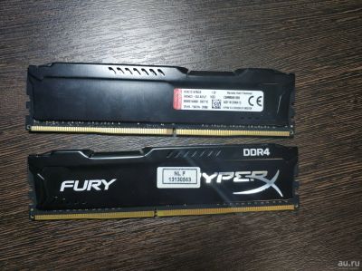 Лот: 17136239. Фото: 1. Kingston Fury DDR4 2х8. Оперативная память