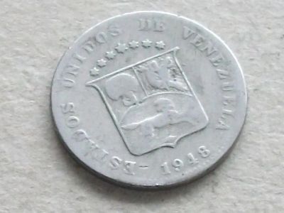 Лот: 20823116. Фото: 1. Монета 12 1/2 сентимос Венесуэла... Америка
