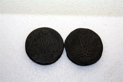 Лот: 370947. Фото: 1. 5 коп 1759-1761 количество 2 шт. Россия и СССР 1917-1991 года