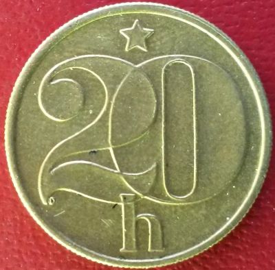 Лот: 7081424. Фото: 1. Чехословакия 20 геллеров 1986... Европа